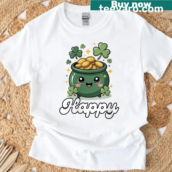 Shamrock design for St. Patrick's Day on a women's T-shirt