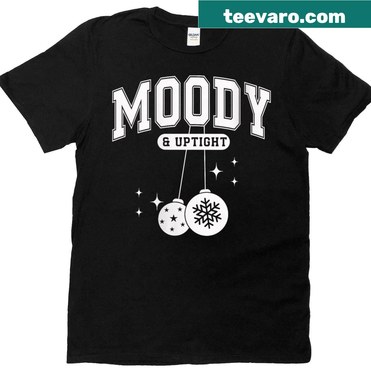 Funny couple T-shirt about holiday moods — on a men's t-shirt
