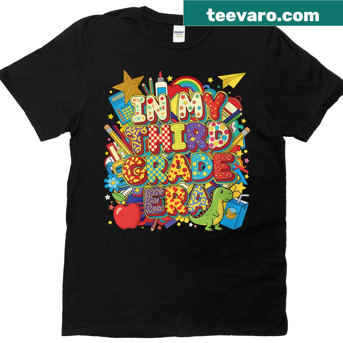 Third Grade Era T-shirt for kids and teachers with inspirational design — on a men's t-shirt
