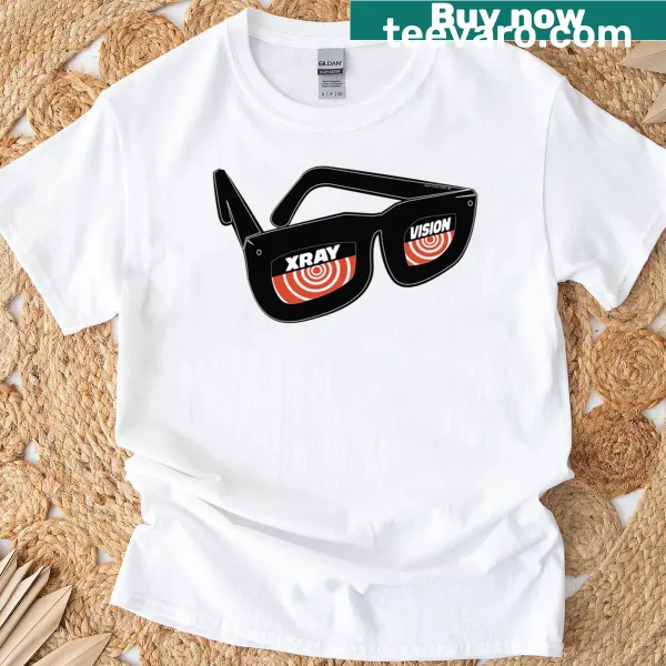 Graphic T-shirt featuring X-ray vision concept
