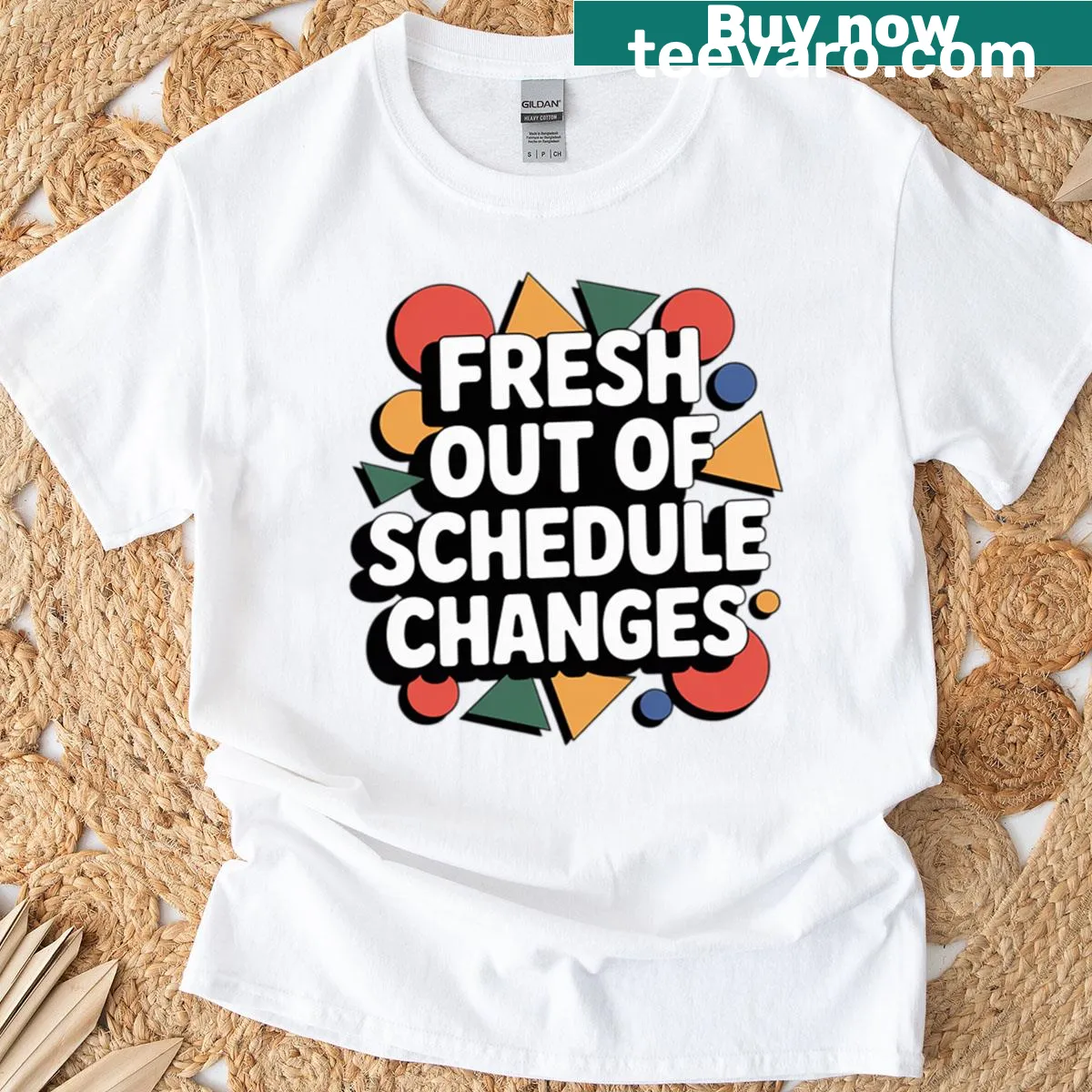Motivational T-shirt for back to school with education schedule graphic — on a men's t-shirt