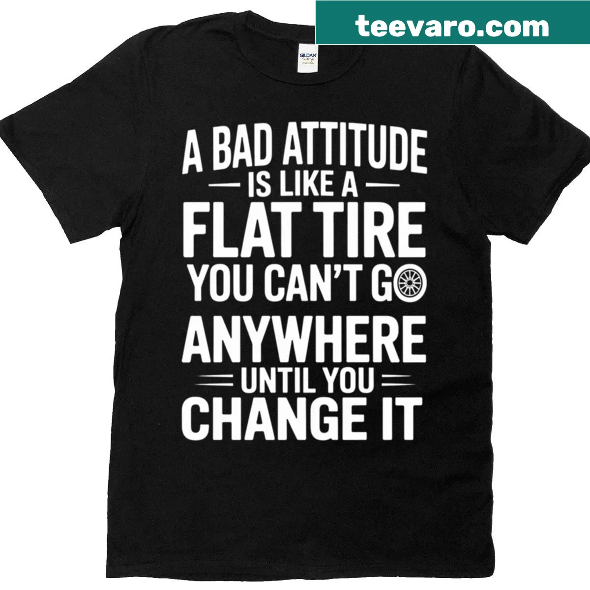 Sarcastic design about bad attitude on a T-shirt — on a men's t-shirt