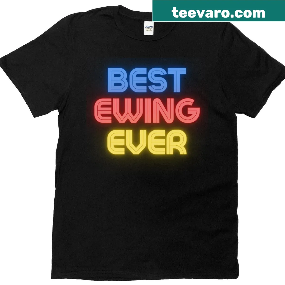 Funny Best Ewing Ever graphic t-shirt — on a men's t-shirt