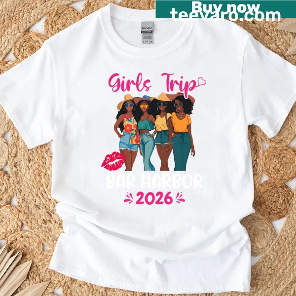Matching vacation t-shirt design for a trip to Bar Harbor