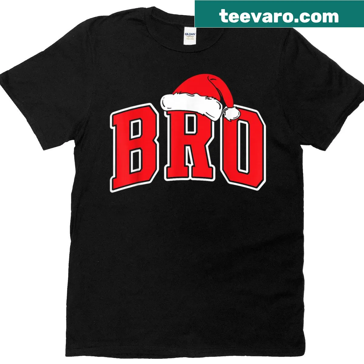Cute Bro Claus Christmas T-shirt for family matching — on a men's t-shirt