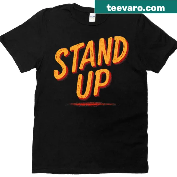 Logo design for stand-up speech on a t-shirt