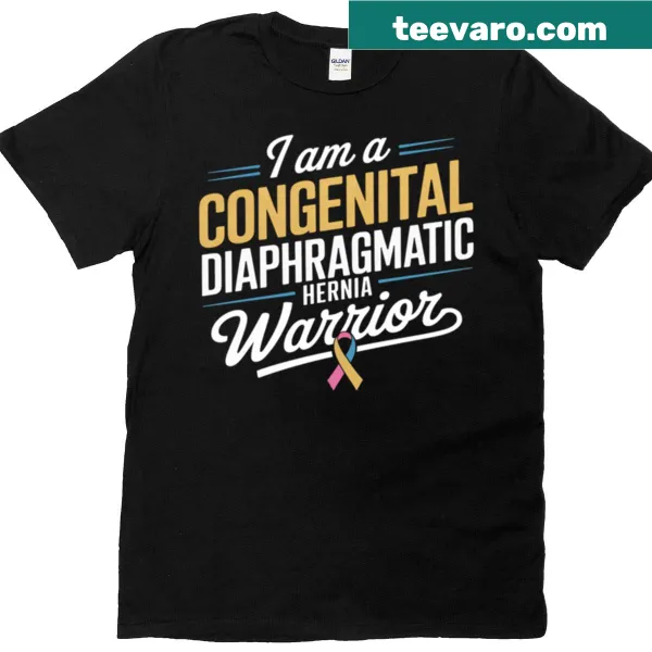 Cdh warrior awareness ribbon design on t-shirt.