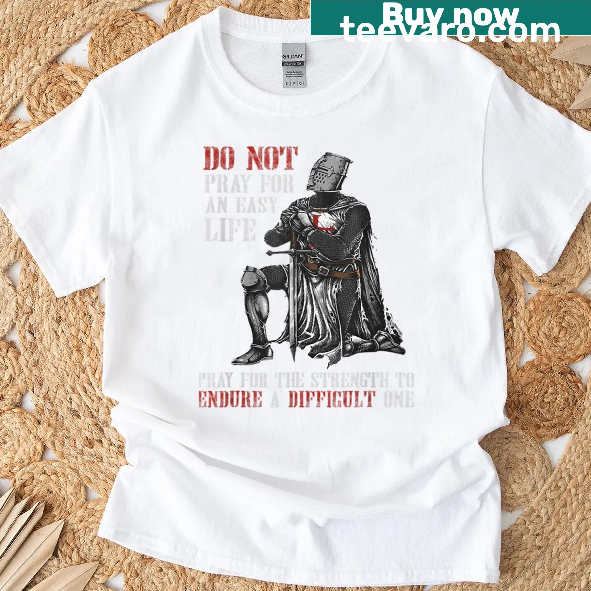 Powerful inspirational message graphic on a t-shirt. — on a men's t-shirt