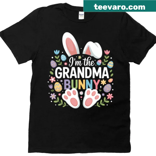 Cute T-shirt with bunny illustration for Easter celebrations.