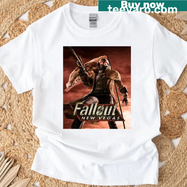 Fallout New Vegas themed graphic on T-shirt