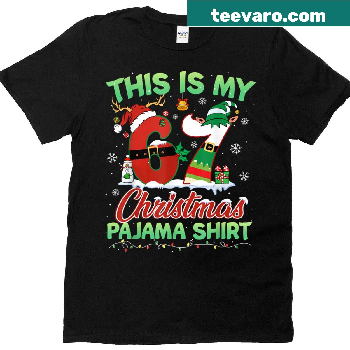 Funny Meme Christmas T-shirt with playful graphics — on a men's t-shirt