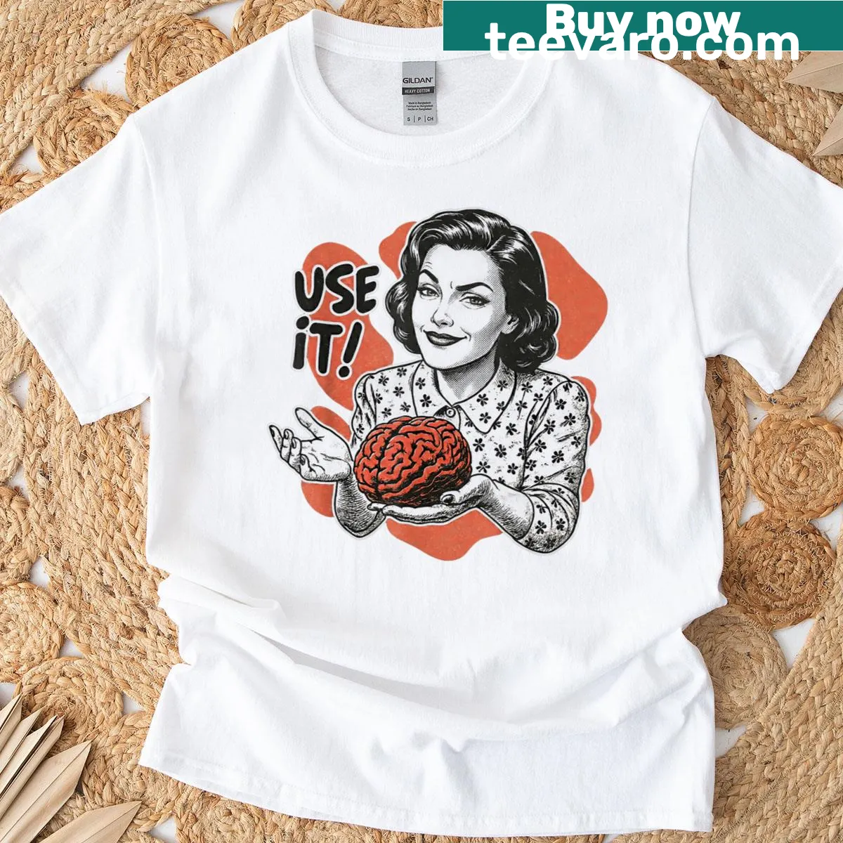 Witty sarcastic text graphic on T-shirt for women — on a men's t-shirt