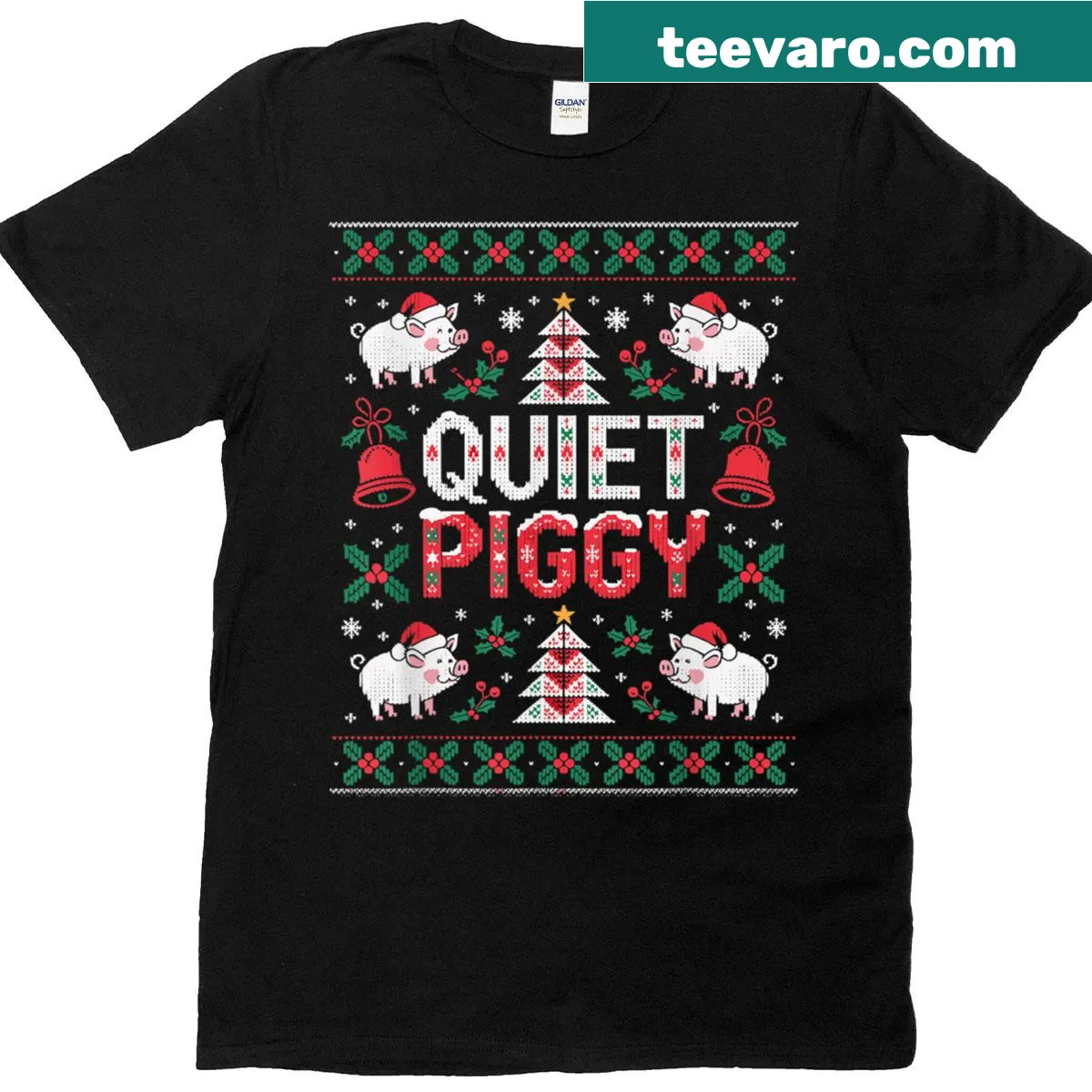 Funny piggy bank themed graphic t-shirt with humorous text design — on a men's t-shirt