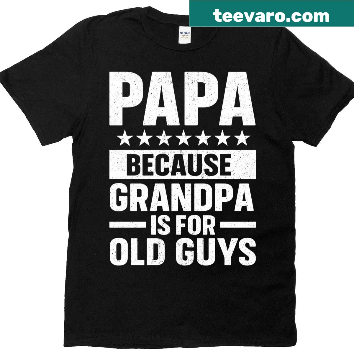 Heartwarming T-shirt with 'Papa Art' graphic for grandpas — on a men's t-shirt