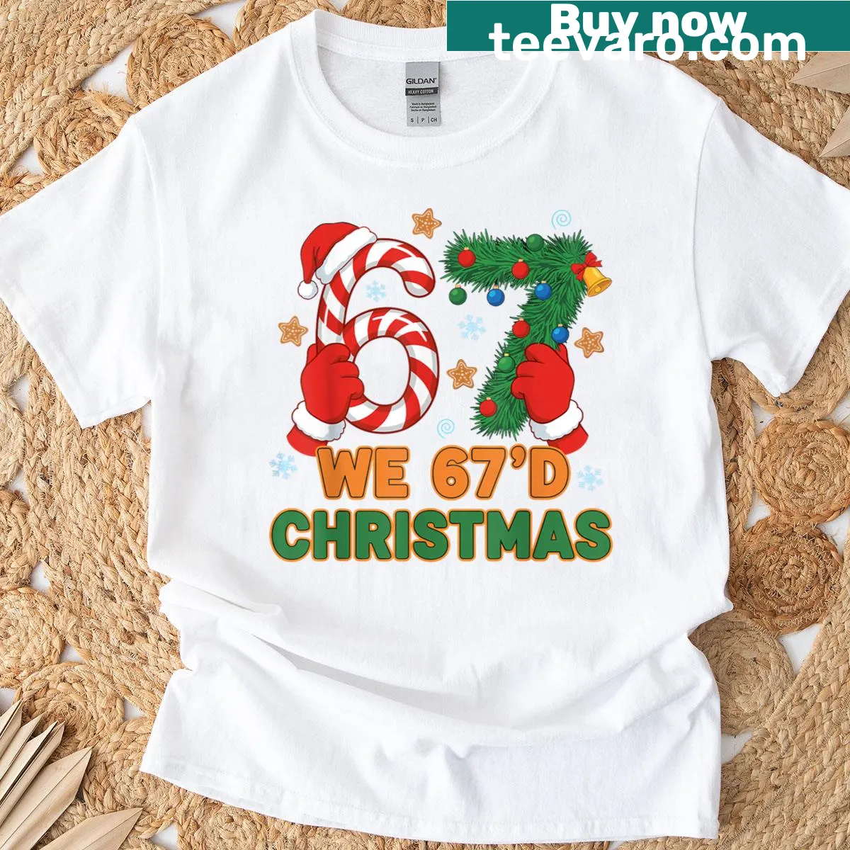 Funny Christmas meme t-shirt with humorous text design — on a men's t-shirt