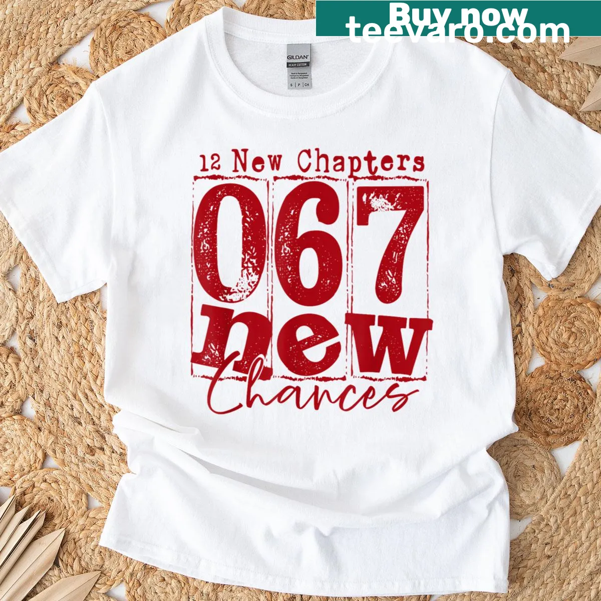 Funny New Year T-shirt with positive phrases for 2026 — on a men's t-shirt