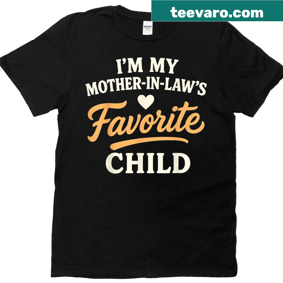 Funny family t-shirt about being a favorite child — on a men's t-shirt