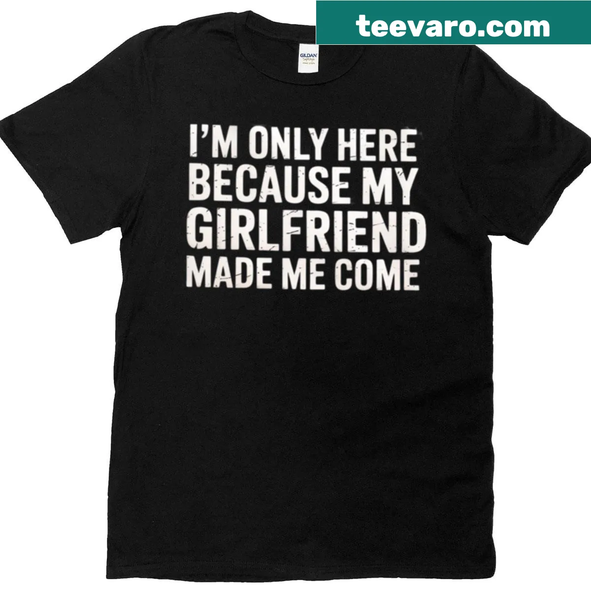 Funny t-shirt about being dragged to events — on a men's t-shirt