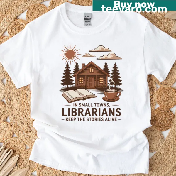 Book lover t-shirt honoring librarians and reading