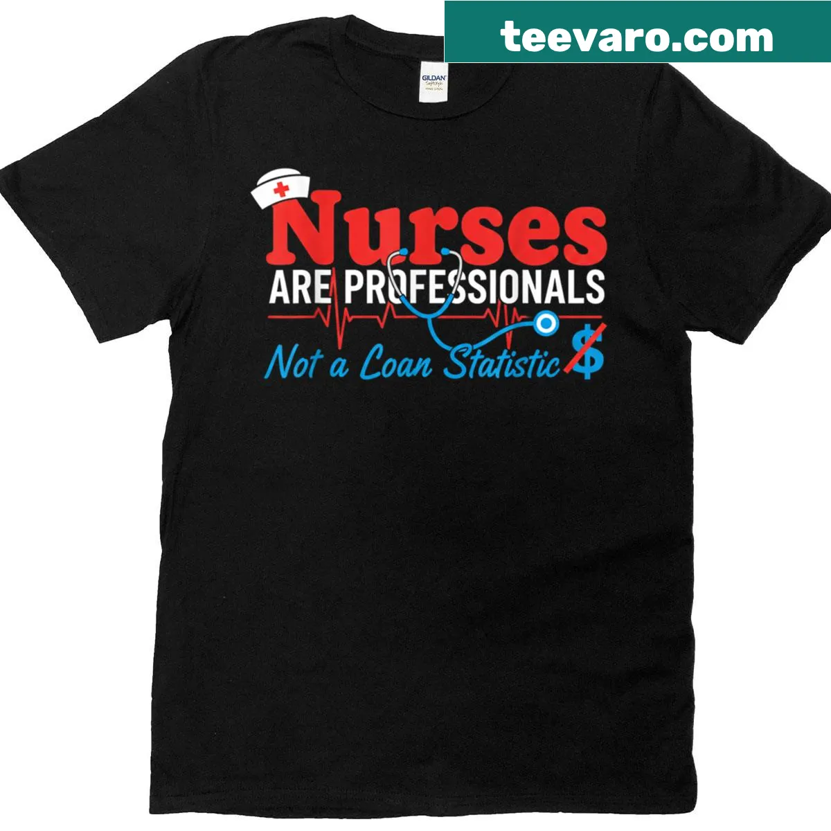 Professional Nurse T-shirt celebrating nursing expertise — on a men's t-shirt