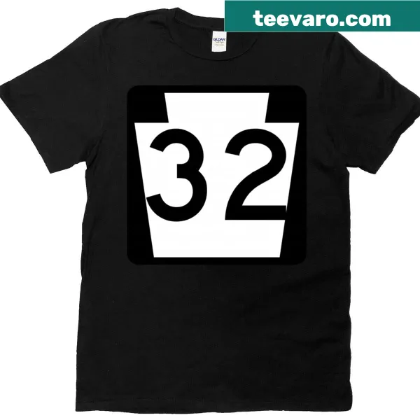 Vintage distressed Pennsylvania Highway 32 sign t-shirt