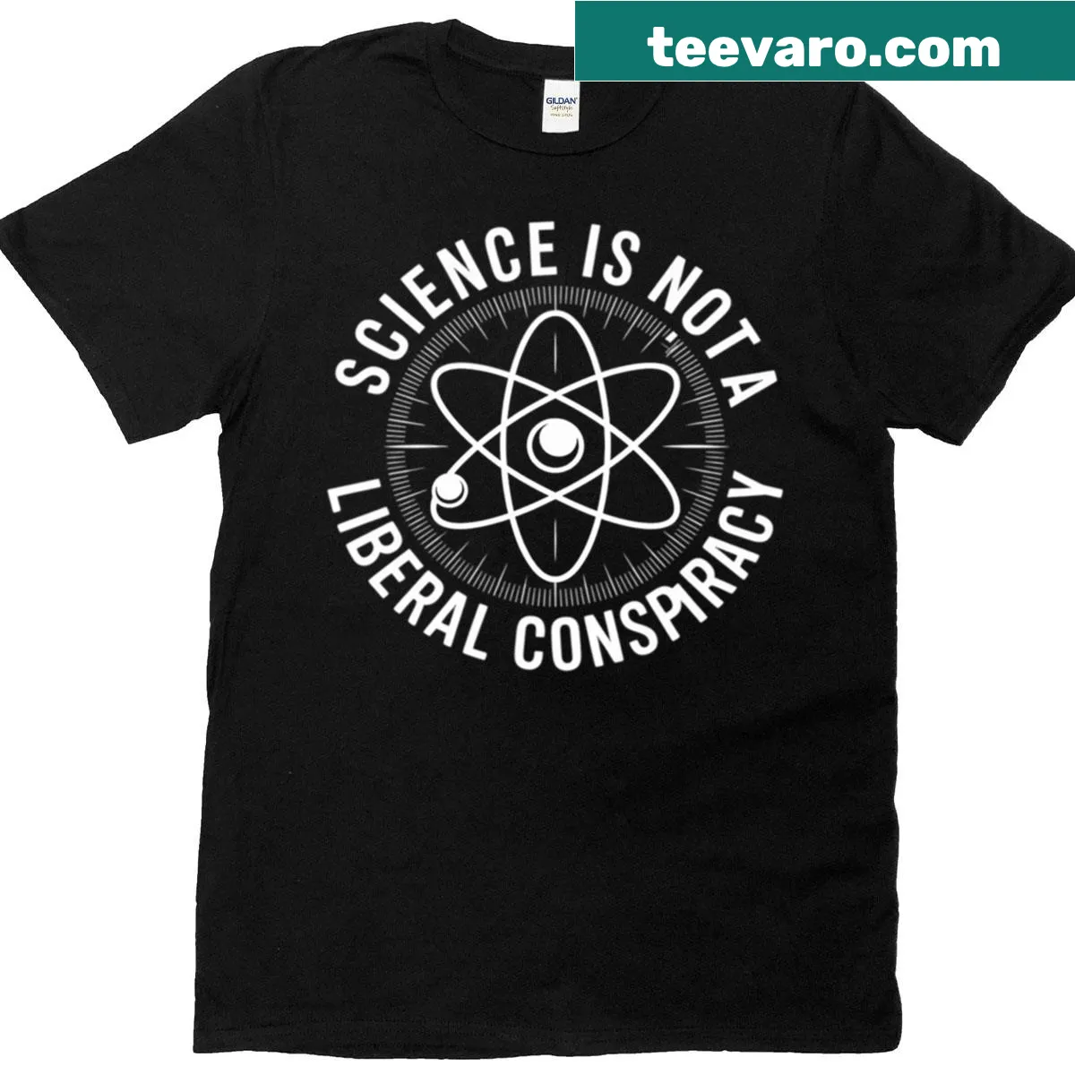 Science-themed t-shirt with thought-provoking text — on a men's t-shirt