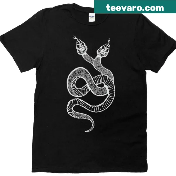 Illustrated Shipibo design T-shirt celebrating the Ayahuasca Festival