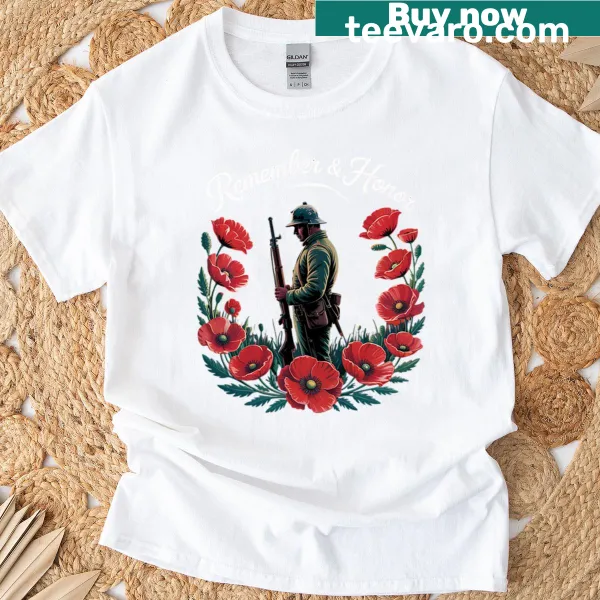 Tribute shirt for Veterans Day and Memorial Day with heartfelt text