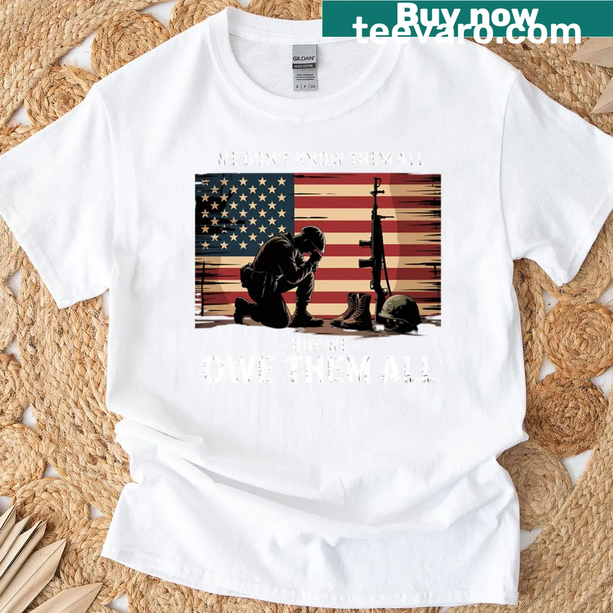 Memorial Day tribute shirt with a heartfelt saying — on a men's t-shirt