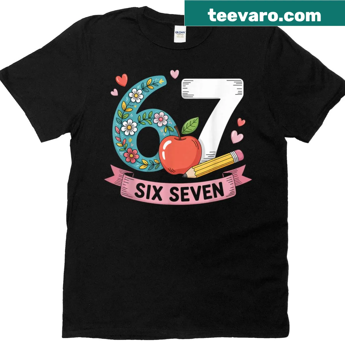 Humorous teacher t-shirt celebrating 67 days of school — on a men's t-shirt