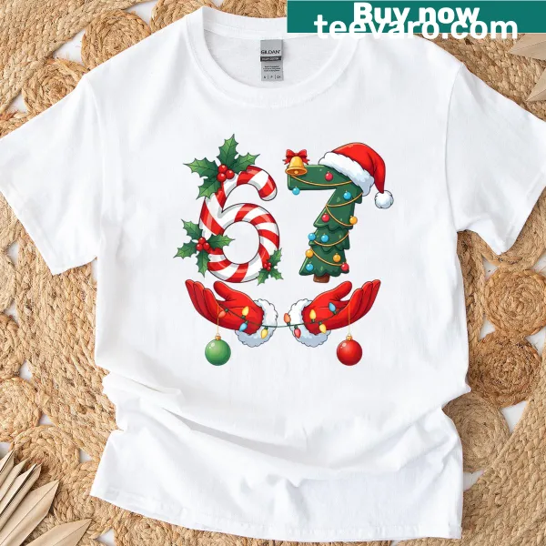 Meme-themed Christmas t-shirt for family fun