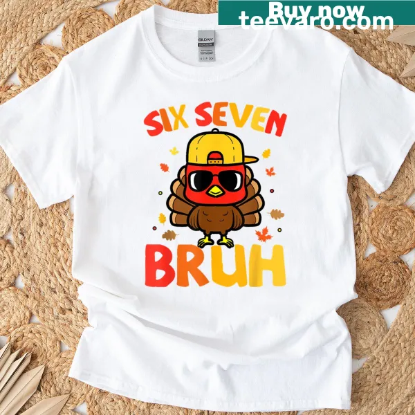Funny Thanksgiving T-shirt with '67 Thanksgiving Funny Turkey' text