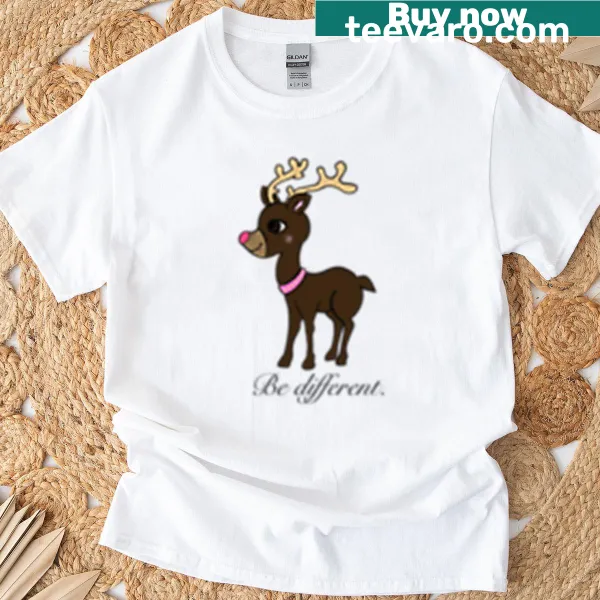 T-shirt with bold text design encouraging individuality