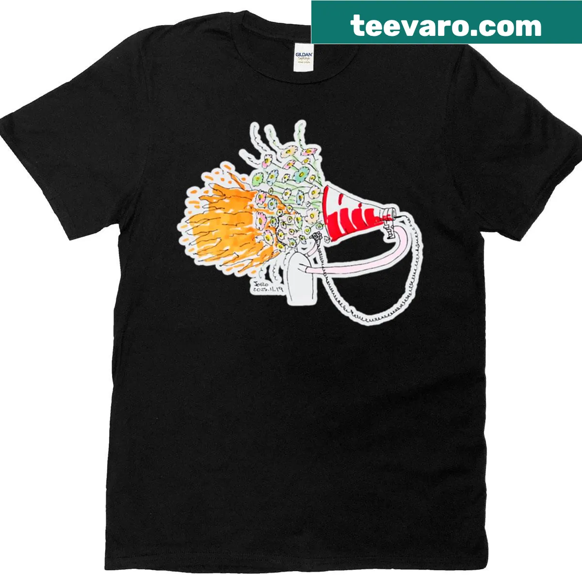 Inspirational T-shirt with 'Be Your Biggest Fan' text — on a men's t-shirt