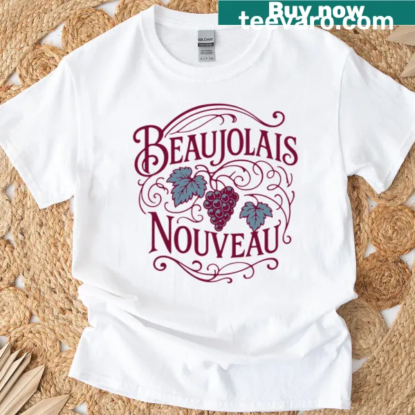 Beaujolais Nouveau t-shirt celebrating the wine harvest