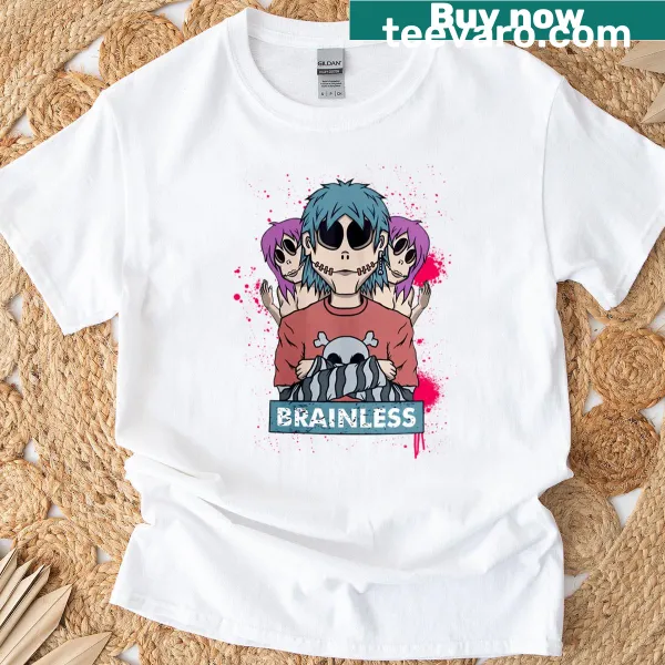 Zombie t-shirt featuring an edgy brainless zombie graphic