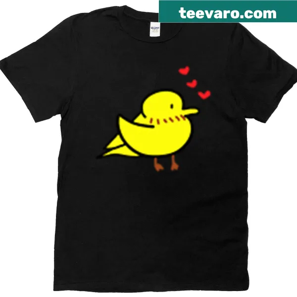 Cute chick illustration on a T-shirt for kids