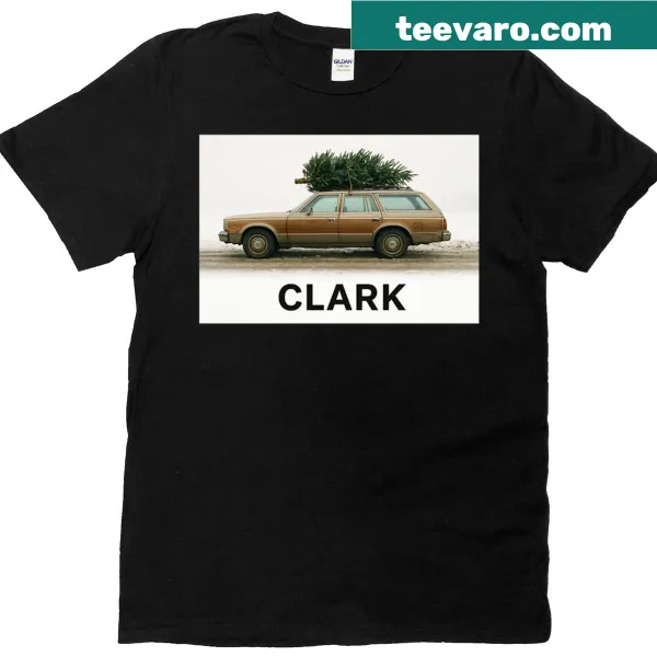 T-shirt with Clarks Station Wago design celebrating travel and exploration.