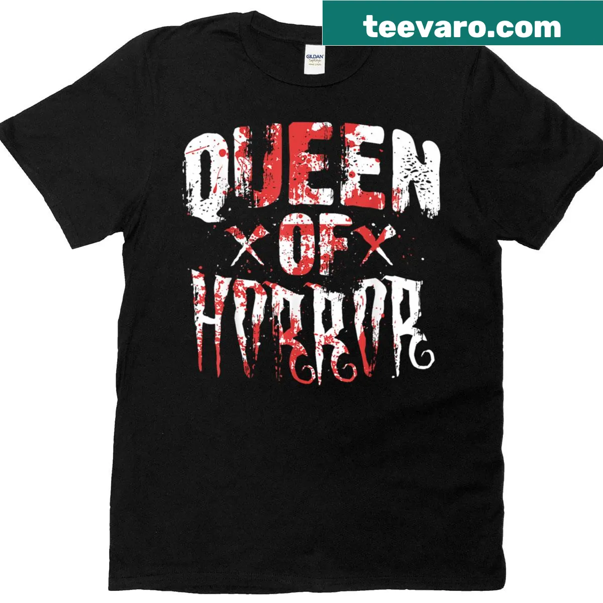 Horror-themed T-shirt featuring unique movie-inspired art — on a men's t-shirt