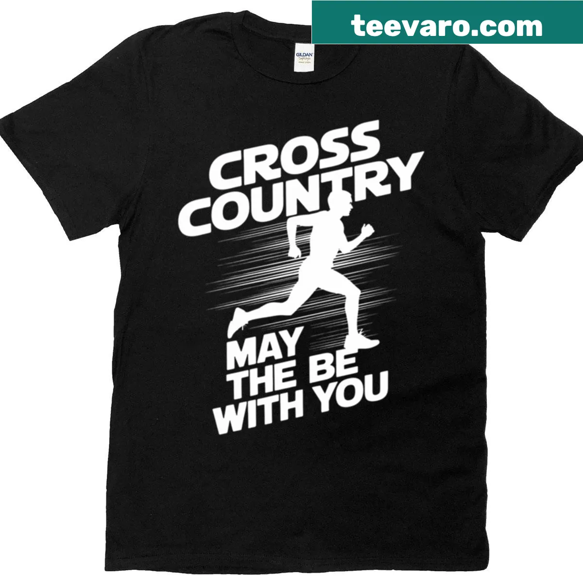 Motivational typography for runners on a t-shirt — on a men's t-shirt