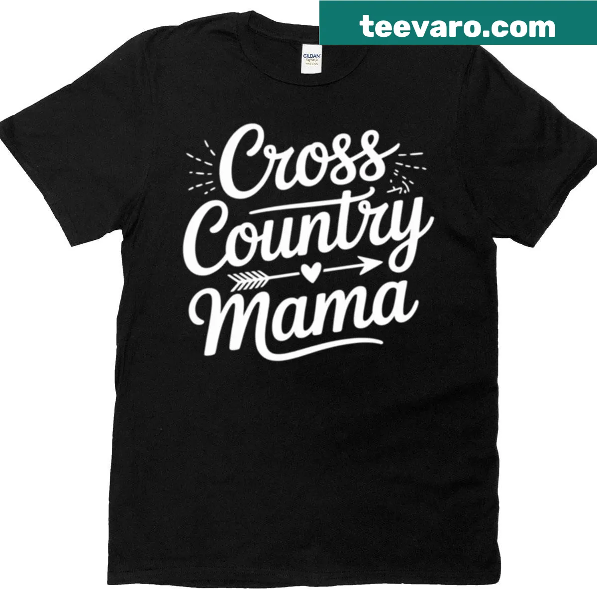 T-shirt for cross country moms featuring 'XC Running Mama' text. — on a men's t-shirt