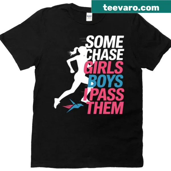 T-shirt celebrating girls' love for running and marathon events