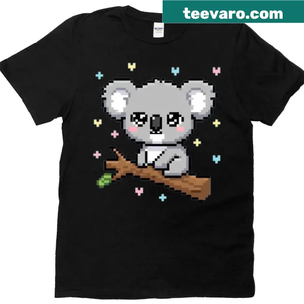 T-shirt featuring a cute koala graphic