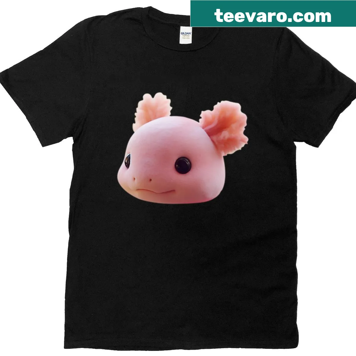 Adorable axolotl graphic on a cute children's t-shirt — on a men's t-shirt