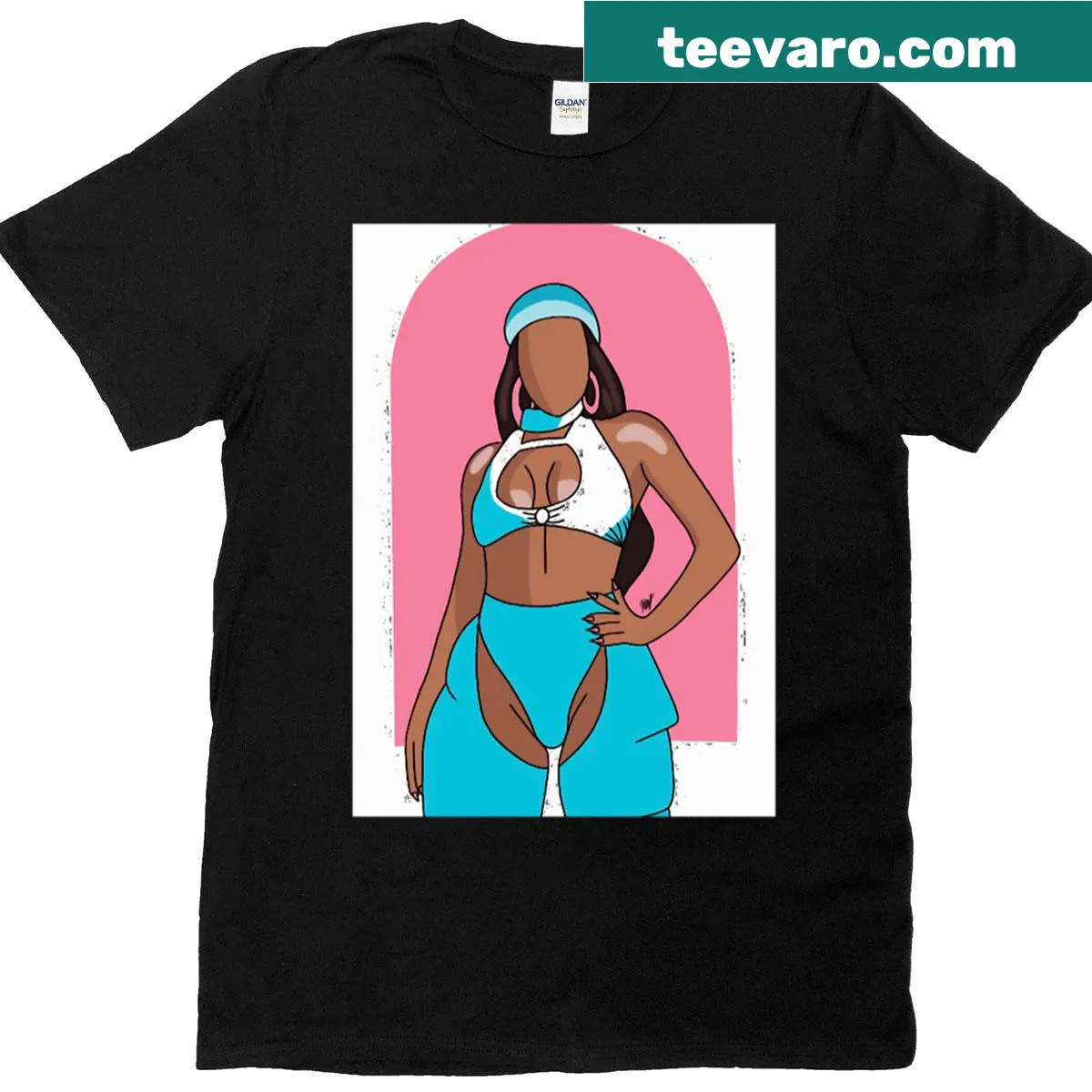 Minimalist Doja Cat t-shirt with sleek typography — on a men's t-shirt