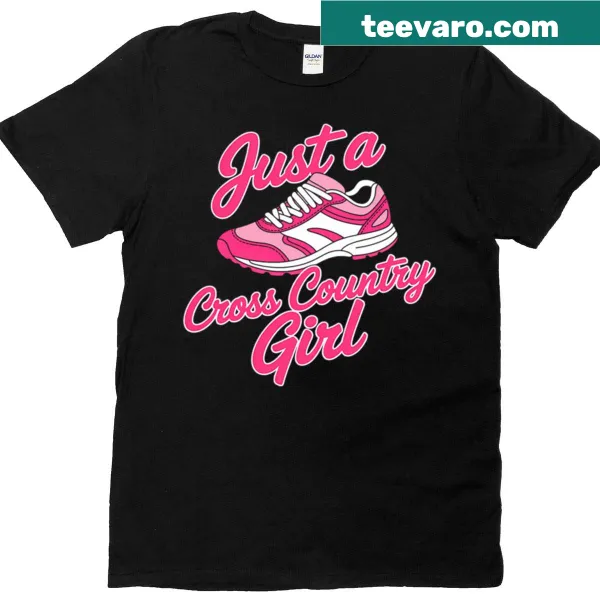 Cross country running T-shirt with motivational graphic for women
