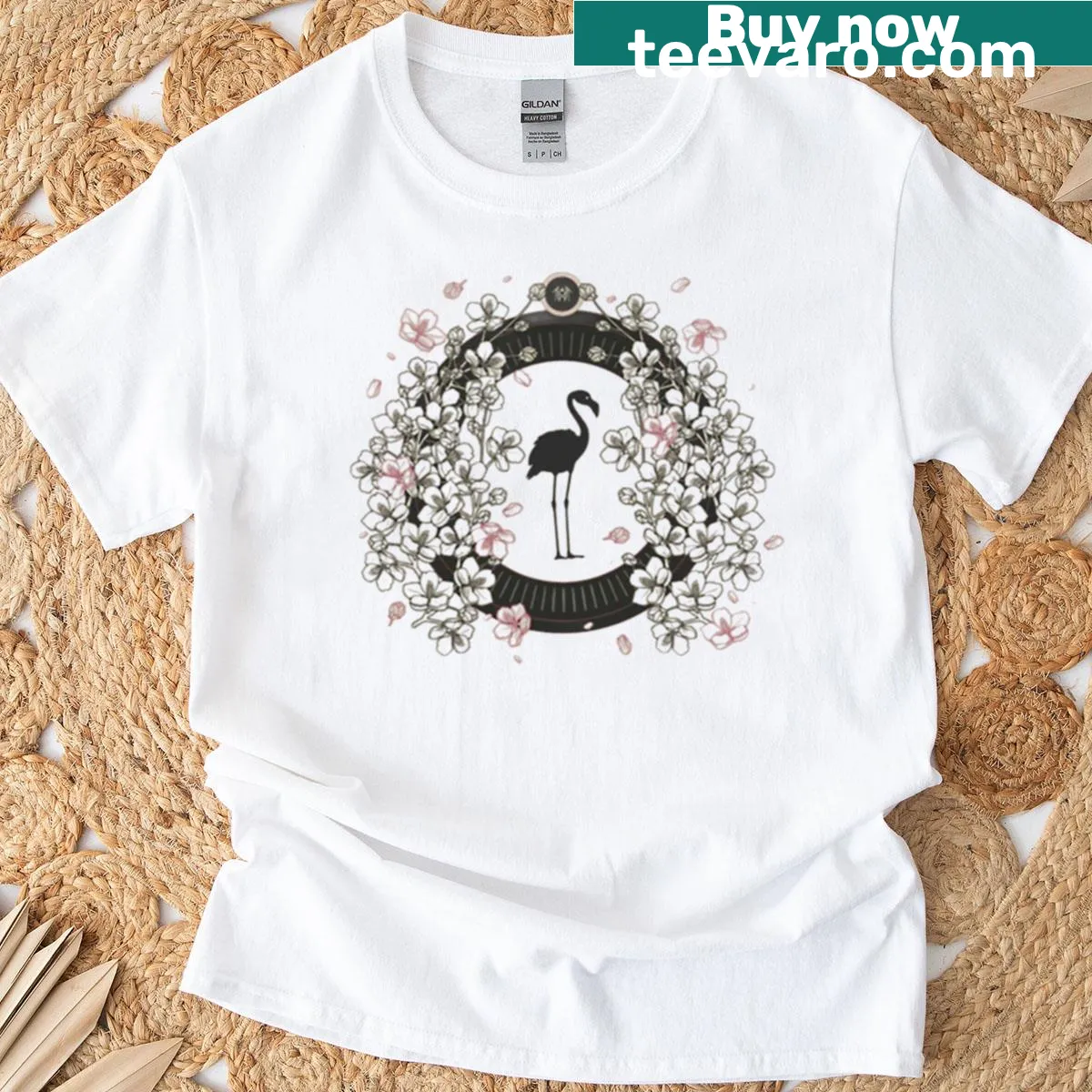 Thoughtful typography T-shirt featuring the phrase 'Even In Arcadia' — on a men's t-shirt