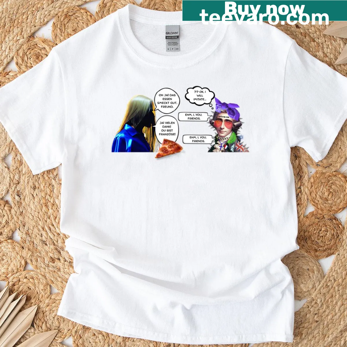 Inspirational T-shirt celebrating new beginnings with a heartfelt graphic. — on a men's t-shirt