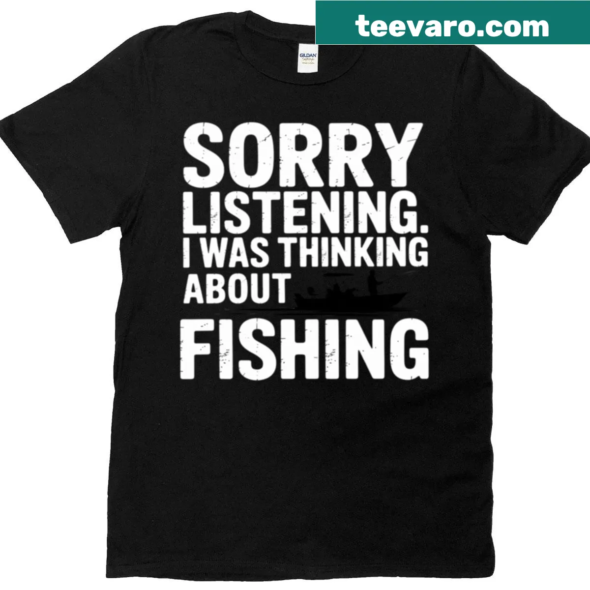 Fishing humor t-shirt with sarcastic quotes — on a men's t-shirt