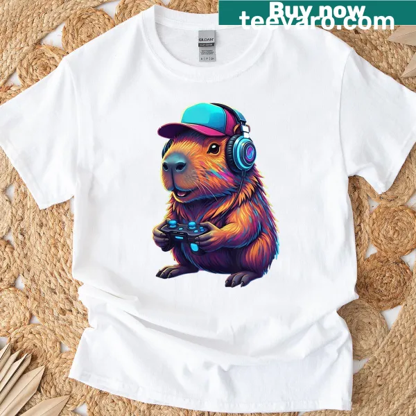 Funny Christmas T-shirt for cat lovers featuring coffee theme